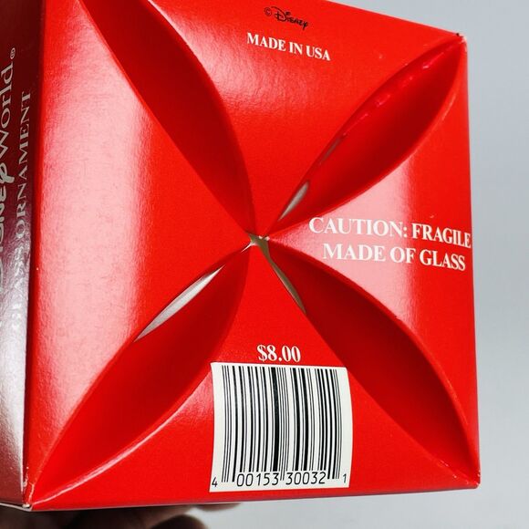 Walt Disney World 2000 Millennium Glass Ball Ornament Donald Goofy Mickey in Box - Picture 7 of 8